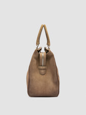 QUENTIN 009 - Taupe Suede Bag