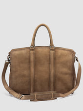 QUENTIN 009 - Taupe Suede Bag
