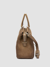 QUENTIN 009 - Taupe Suede Bag
