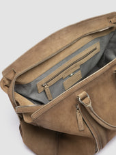 QUENTIN 009 - Taupe Suede Bag