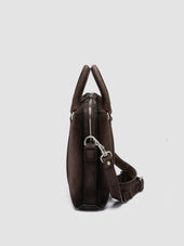 Quentin 019 Dark Brown Suede Briefcase