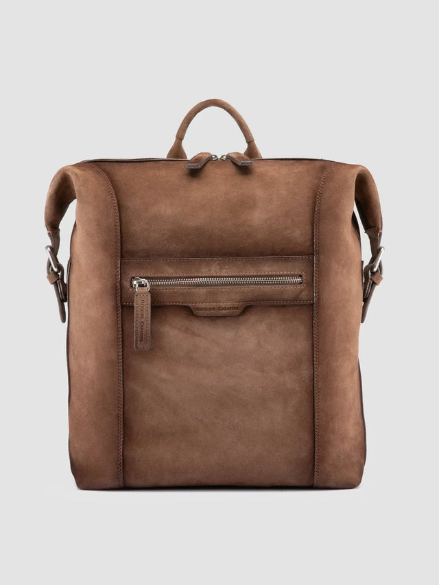 JULES 005 - Taupe Suede Backpack