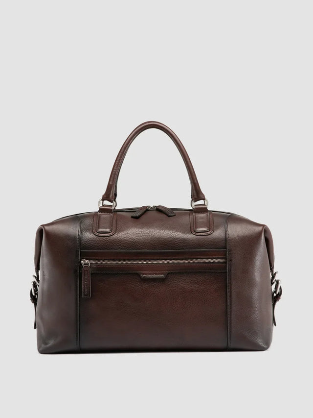 Jules 006 Dark Brown Leather Travel Bag