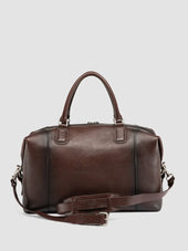 Jules 006 Dark Brown Leather Travel Bag