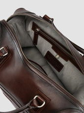 Jules 006 Dark Brown Leather Travel Bag