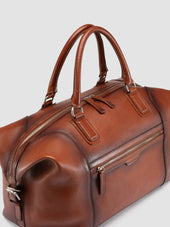 JULES 006 - Brown Leather Travel Bag