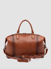 JULES 006 - Brown Leather Travel Bag