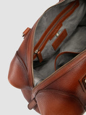 JULES 006 - Brown Leather Travel Bag