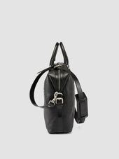 JULES 007 - Black Leather Briefcase