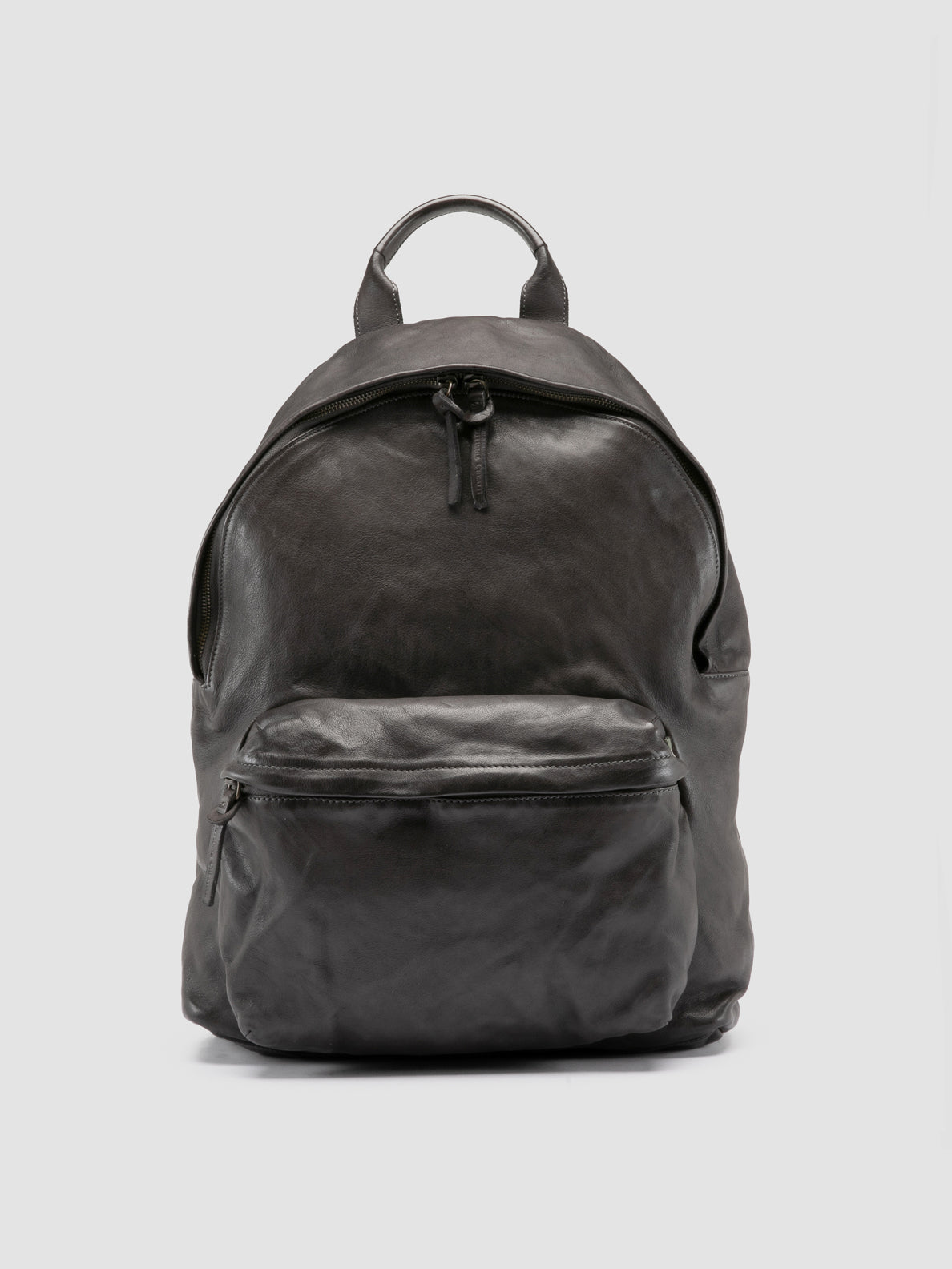 Oc Pack 004 Grey Leather Backpack