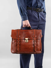 RARE 26 - Dark Brown Leather BriefCase