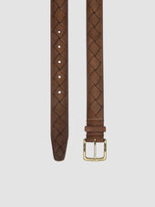 OC STRIP 29 - Brown Woven Suede Belt
