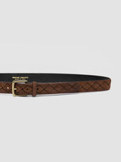 OC STRIP 29 - Brown Woven Suede Belt