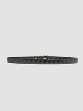 OC STRIP 29 - Black Woven Leather Belt