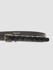 OC STRIP 29 - Black Woven Leather Belt