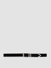 OC STRIP 074 - Black Suede Belt