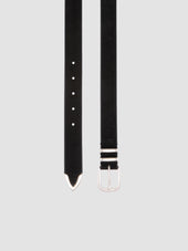 OC STRIP 074 - Black Suede Belt