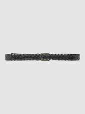 OC STRIP 21 - Black Woven Leather Belt