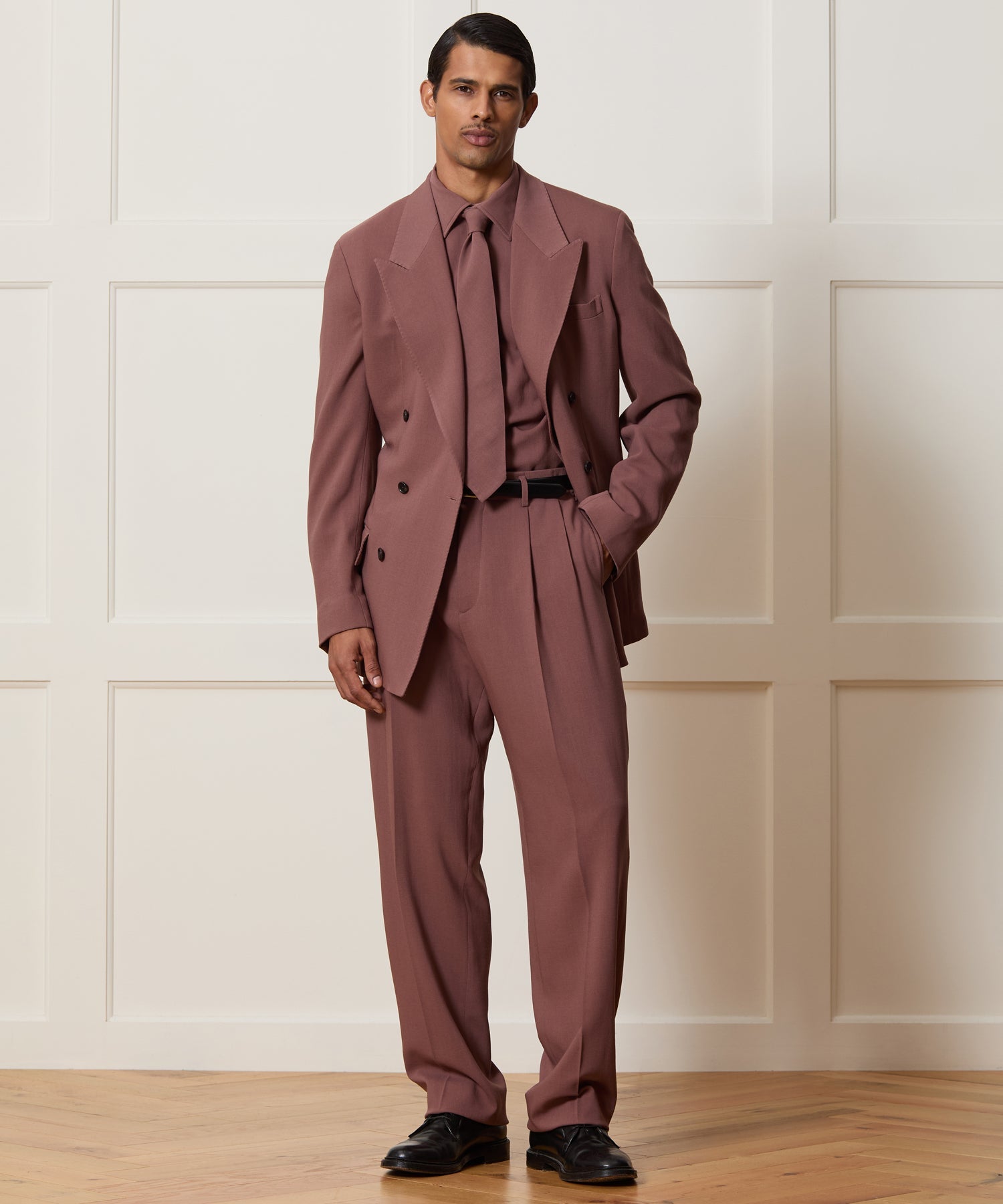 Italian Crepe Double Breasted Wythe Suit