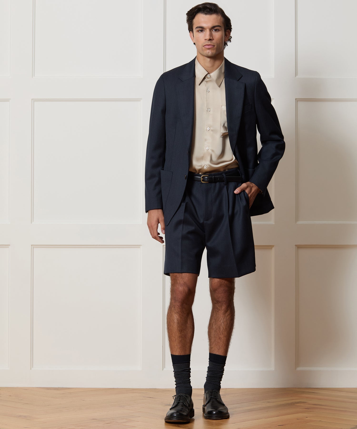 Italian Cavalry Twill Madison Short Suit