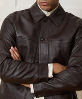 Boxy Italian Leather Jacket