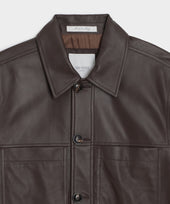 Boxy Italian Leather Jacket