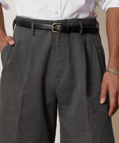 8" Striped Linen Hollywood Short