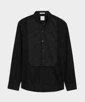 Lightweight Italian Cotton Popover Tuxedo Shirt