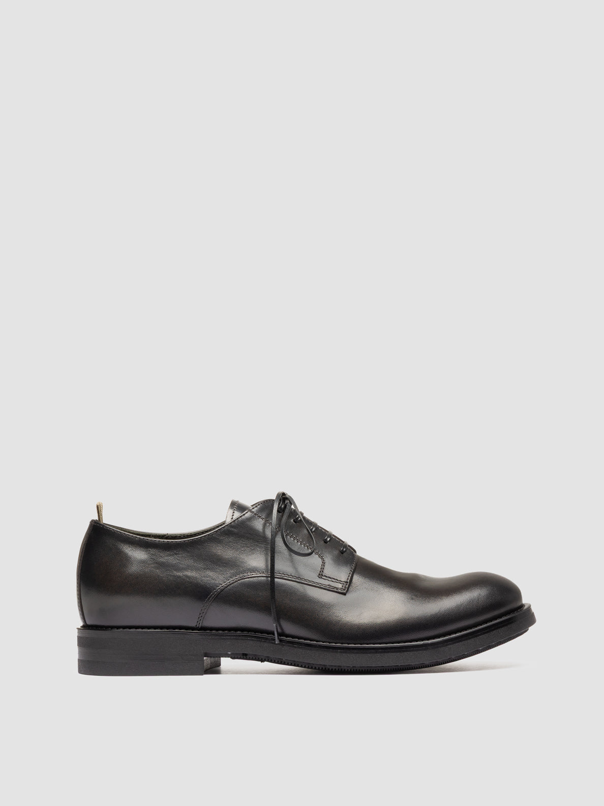 Academia 001 Grey Leather Derby Shoes