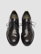 Academia 001 Grey Leather Derby Shoes
