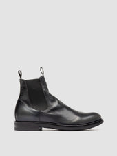 ACADEMIA 002 - Black Leather Chelsea Boots