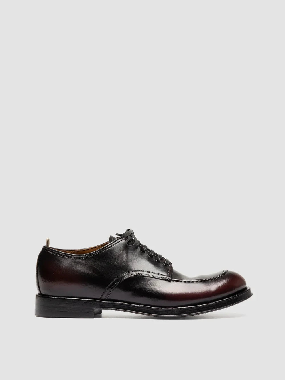 Admiral 013 Burgundy Leather Derby Shoes