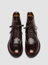 Admiral 014 Brown Leather Lace Up Boots