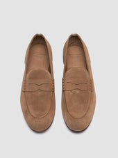 Bilt 001 Beige Suede Penny Loafers