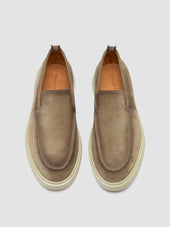 BONES 002 - Taupe Suede Loafers