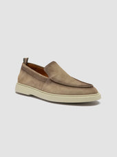 BONES 002 - Taupe Suede Loafers