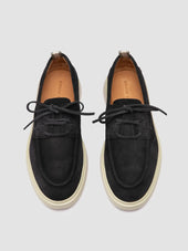 BONES 013 - Blue Suede Boat Shoes