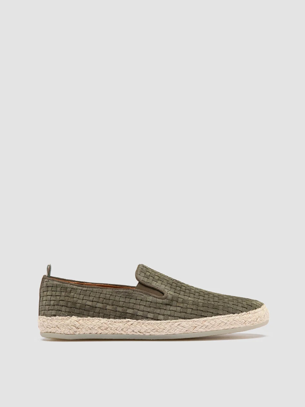 Bowline 001 Green Woven Espadrille Shoes
