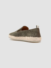 BOWLINE 001 - Green Woven Espadrille Shoes