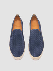 BOWLINE 001 - Navy Woven Espadrille Shoes