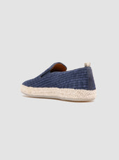 BOWLINE 001 - Navy Woven Espadrille Shoes