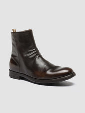 Chronicle 058 Leather Zip Boots