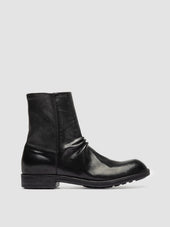 Diary 015 Stretch Leather Zipped Boots