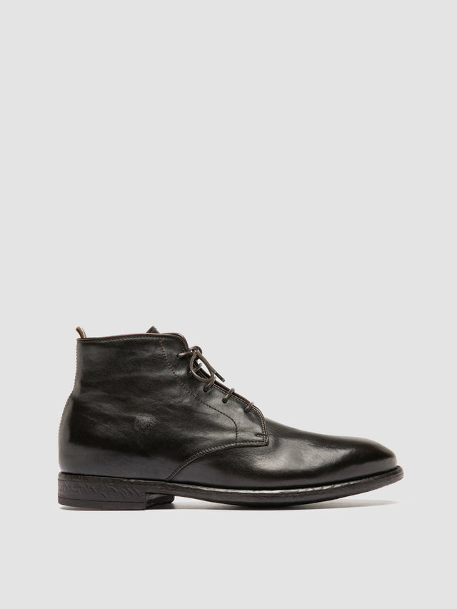 EMORY 023 - Brown Leather Lace-up Boots