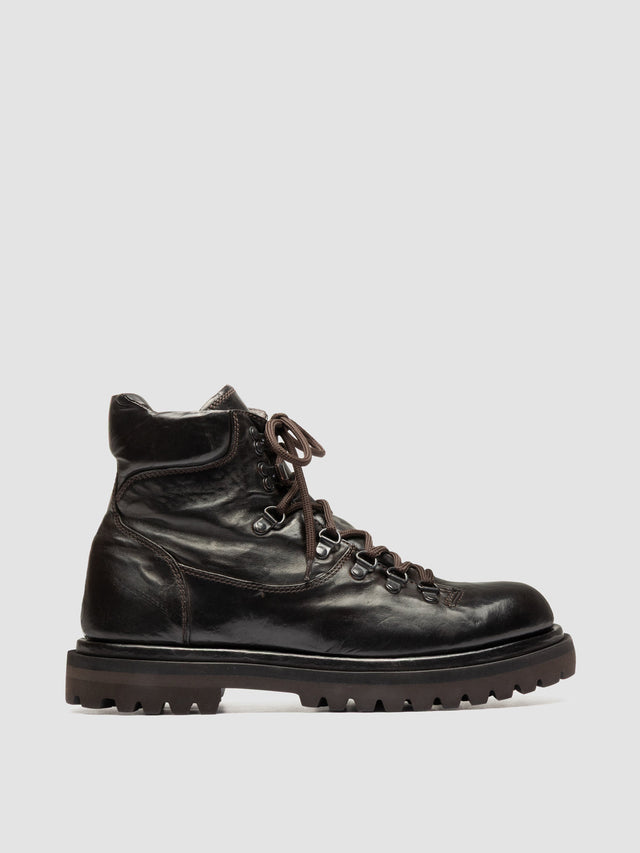EVENTUAL DD 106 - Brown Leather Lace Up Boots