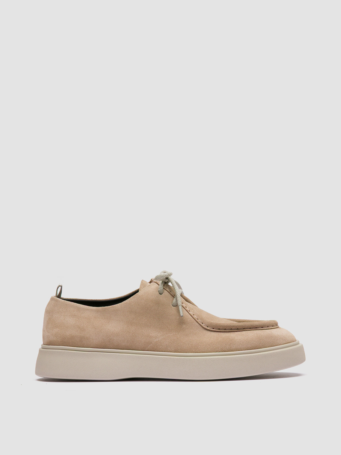 Frame 011 Beige Suede Derby Shoes