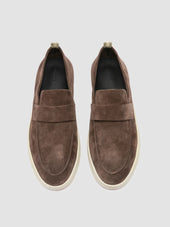 HERBIE 001 - Taupe Suede Penny Loafers