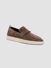 HERBIE 001 - Taupe Suede Penny Loafers