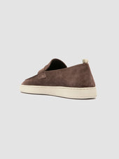 HERBIE 001 - Taupe Suede Penny Loafers