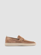 HERBIE 001 - Brown Suede Penny Loafers